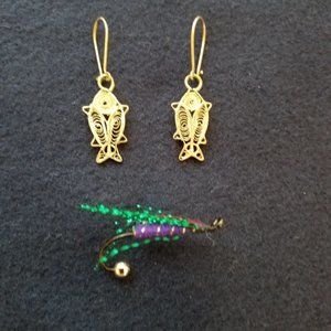 Angler Theme Jewelry Set